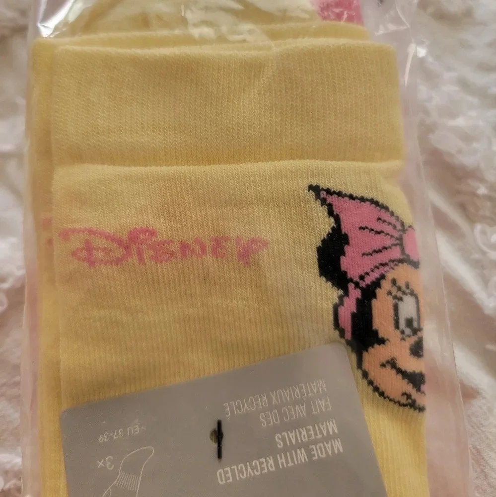 Disney X Adidas Minnie & Daisy Socks 3 Pairs NWT